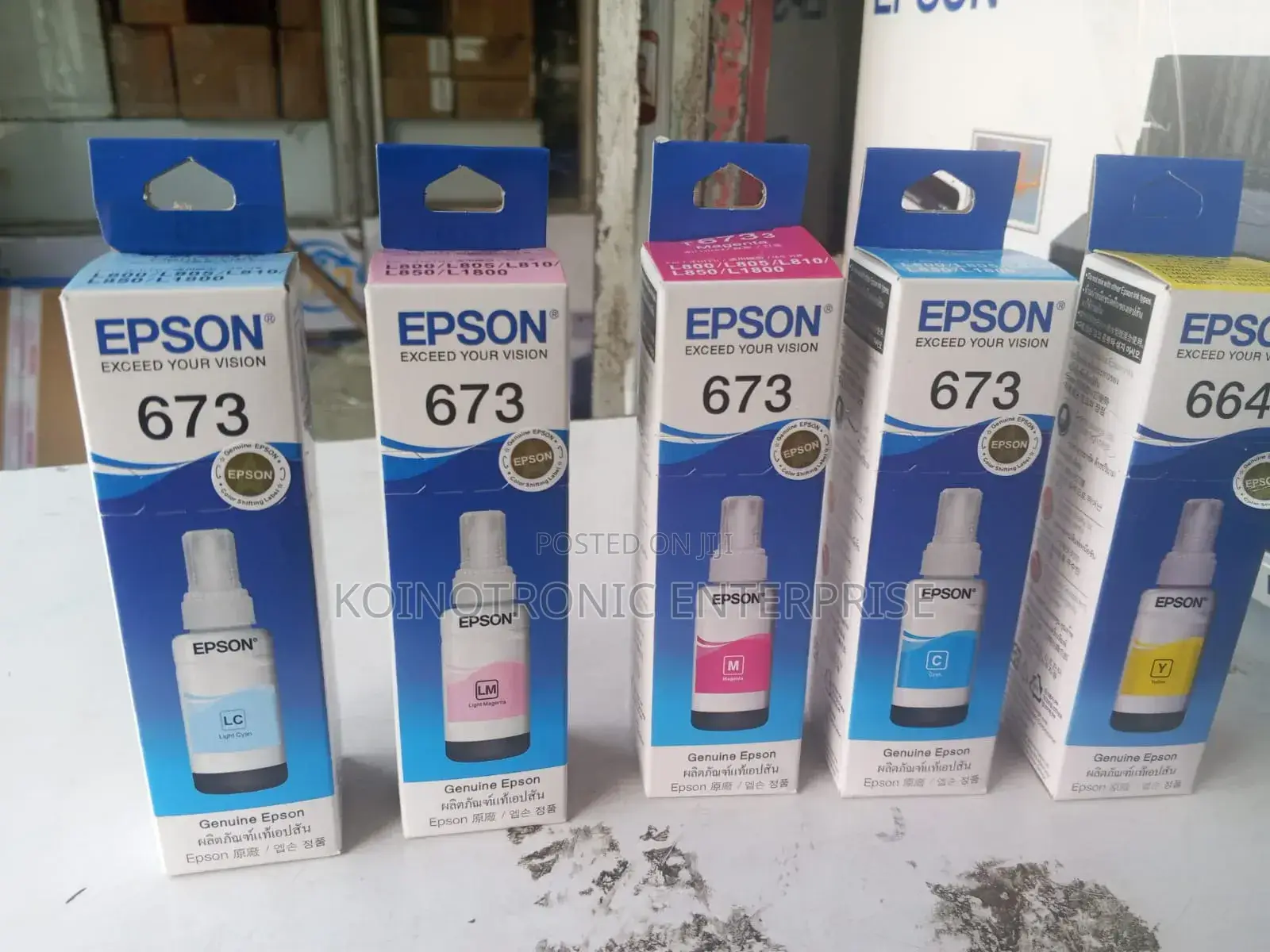 Original Epson 673 Inks (High Quality Printout)