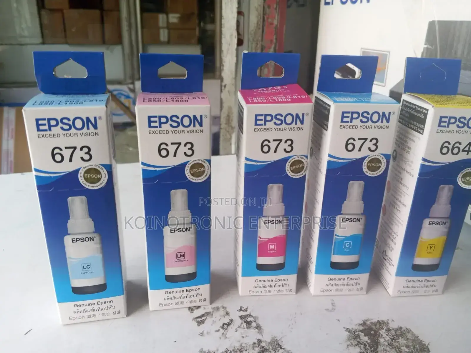 Original Epson 673 Inks (High Quality Printout)