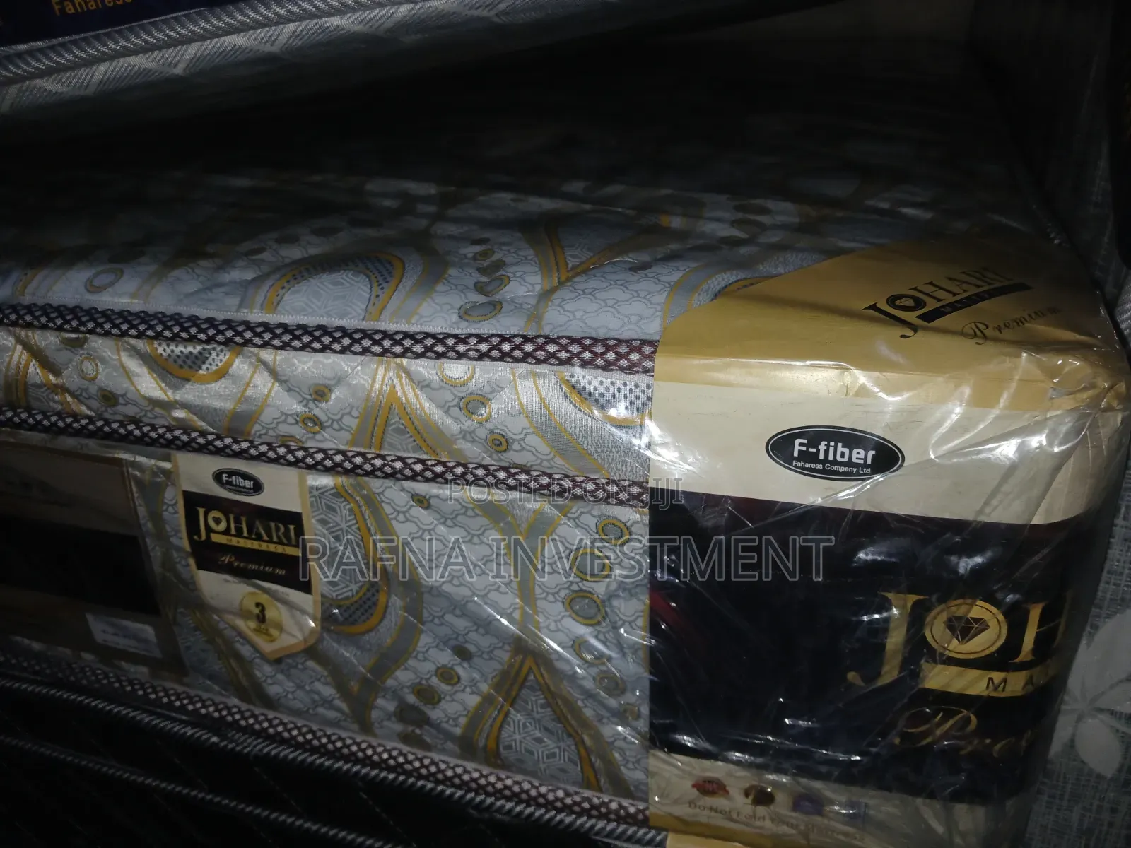 Johari Fiber Mattresses With Topper 5×6×12" at 16999