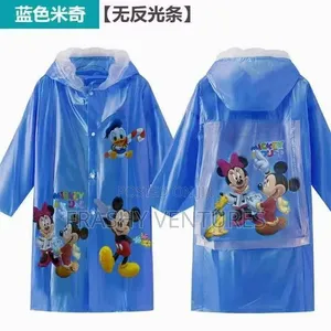 Cartoon Themed Kids Rain Coats With an Allowance for a Back Pack.