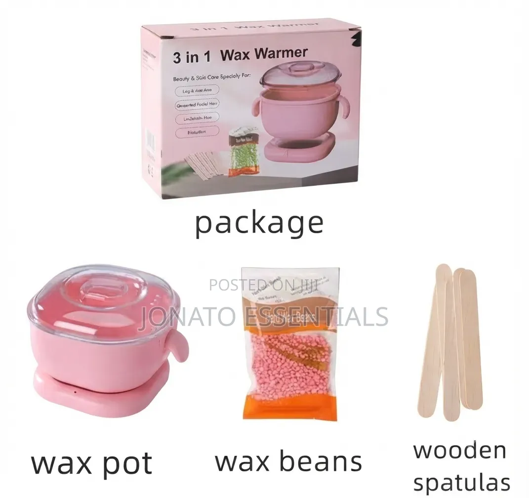 3 in 1 Wax Warmer Kit for Hair Removal Portable Electric Pot