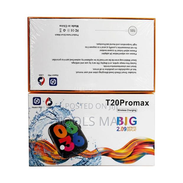 T20 Pro Max Smart Watch 2.09 Infinite Display Wireless Charging