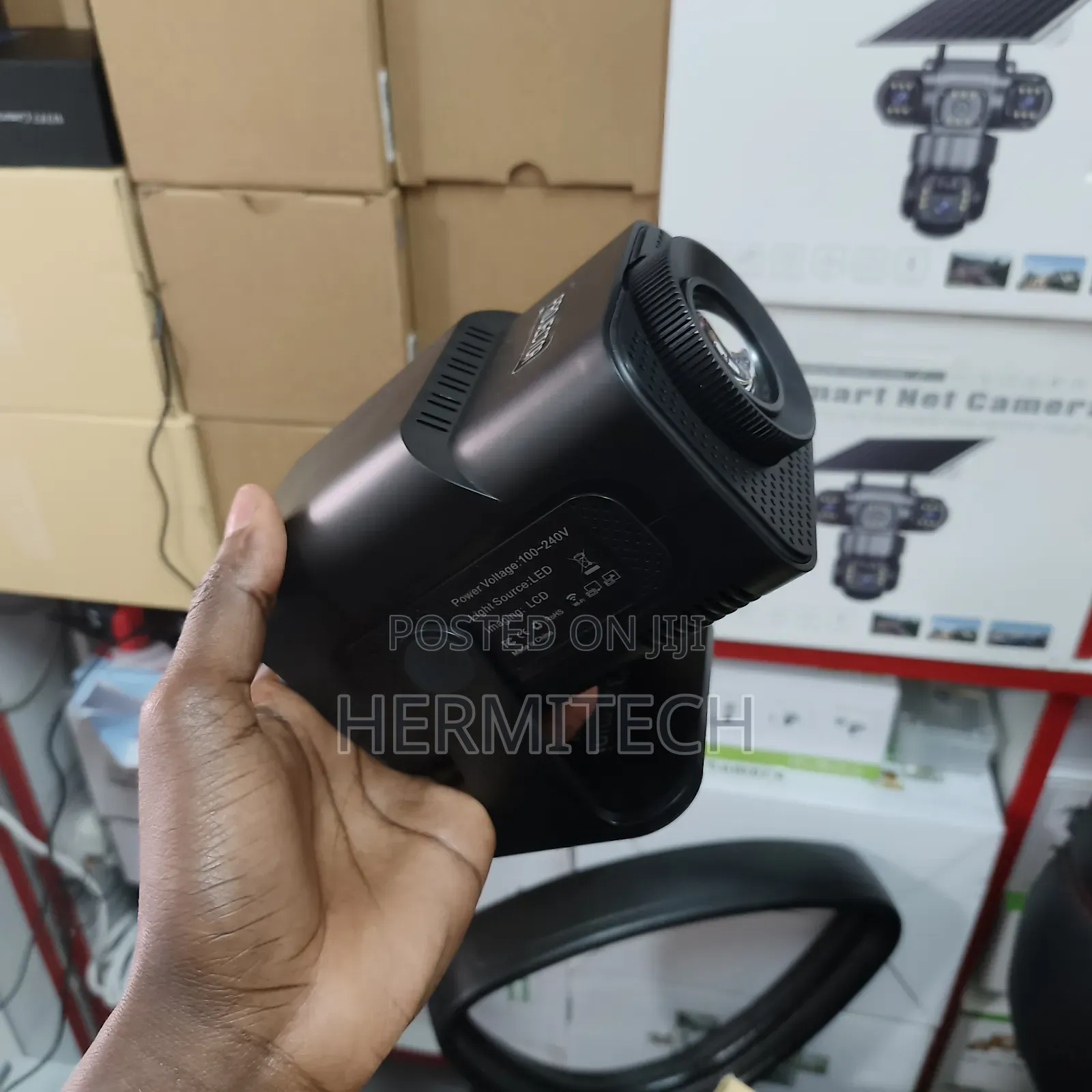 Portable Smart Android Resolution WiFi Support Projector Bt