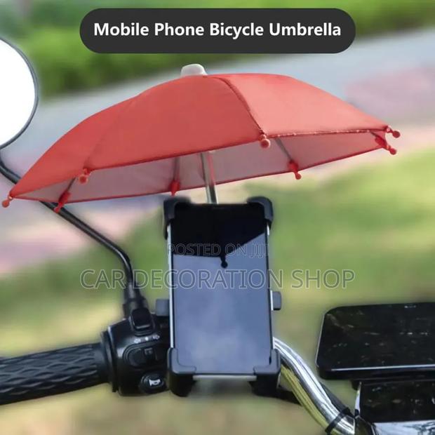 Waterproof Bike Phone Holder With Umbrella Design - main view