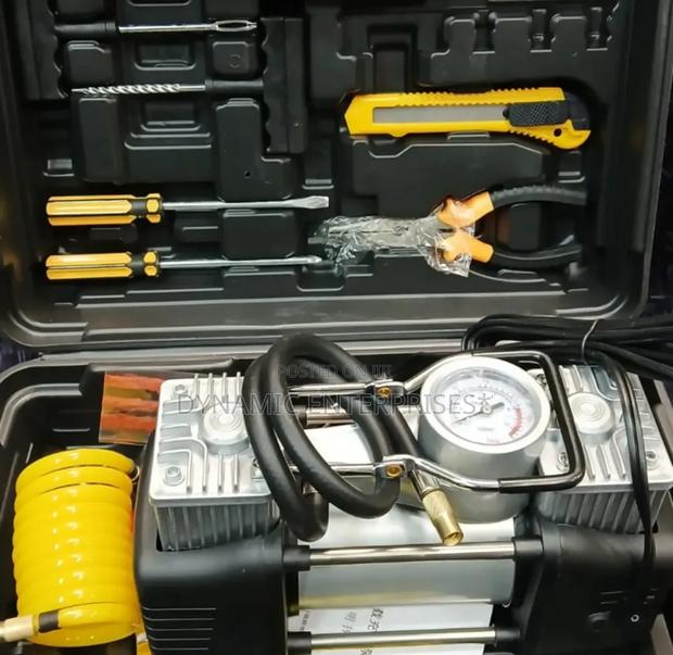 Car Air Compressor With a Tool Kit - thumbnail 2
