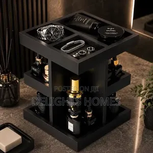 3-Tier Rotating Wooden Makeup/Cosmetics/Perfume Organizer_re