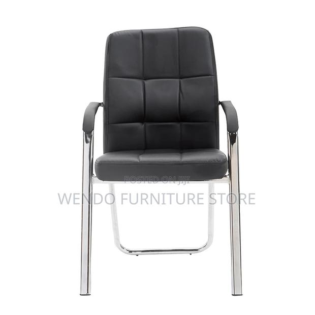 Office Chairs; Mid Back Leather Office Ergonomic Support Chairs - thumbnail 3
