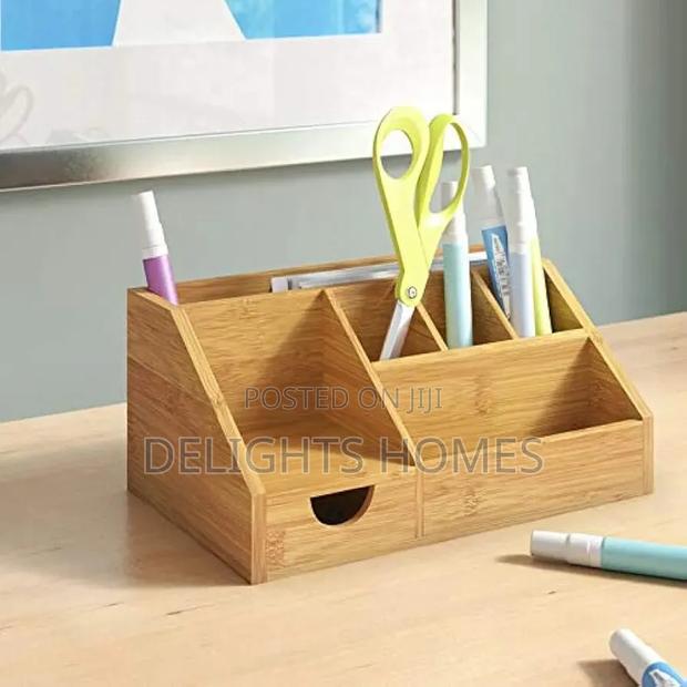Wooden Bamboo Desk Organizer_re - thumbnail 2