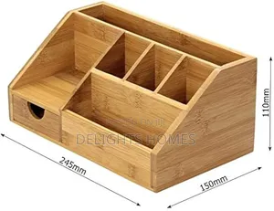 Wooden Bamboo Desk Organizer_re