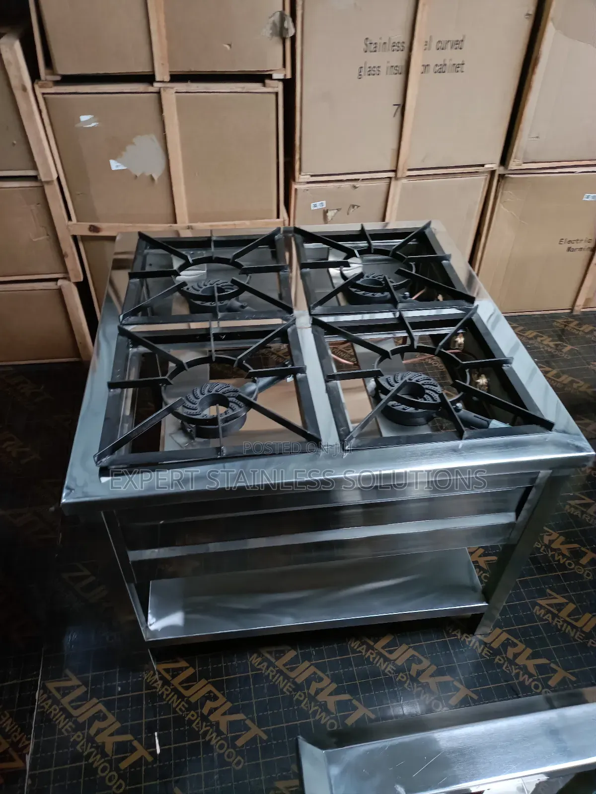 Stainless Steel Four Burner Cooker