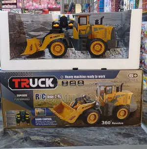 Radio-Controlled Bulldozer/Shovel Loader Toy