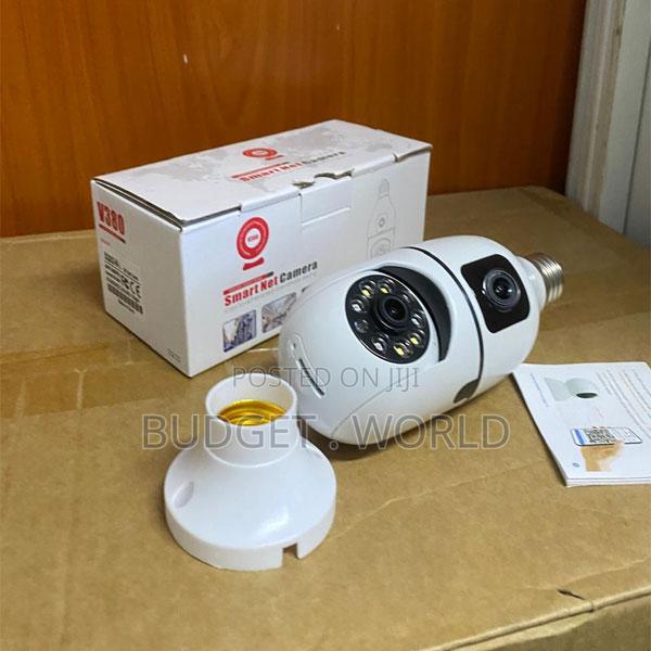 V380 Pro WiFi PTZ Bulb Camera – Dual Lens Indoor Home Security