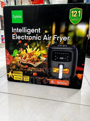Syinix 8L Digital Air Fryer – 1650W, Touch Display, 7 Preset