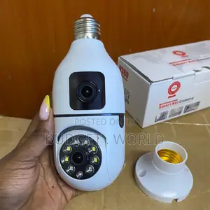 V380 Pro HD Dual Lens Bulb Camera With Remote Phone Monitoring