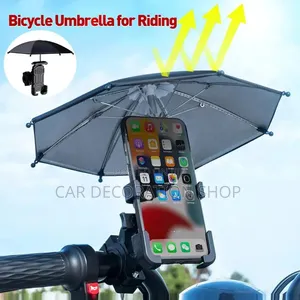 Handlebar Mount Bike Phone at Holder Rain Glare Umbrella Protector