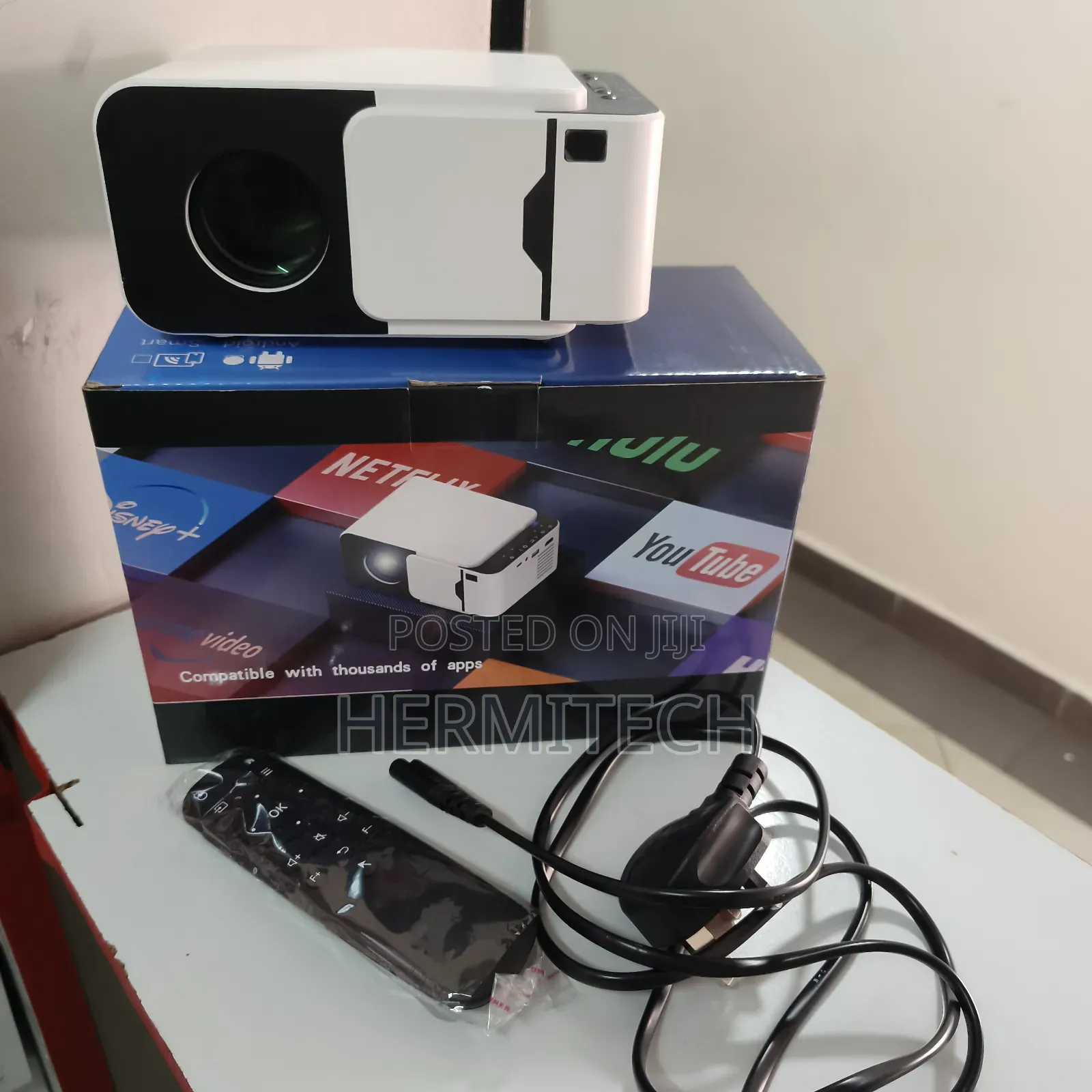 T6 Projectors Resolution WiFi Support Bt Connection HDMI USB Ports