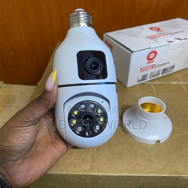 V380 Pro Intelligent WiFi Dual Lens PTZ Security Bulb Camera - main view