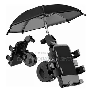 Motorcycle Phone Mount Equipped With Attachable Mini Sunshade Umbrella