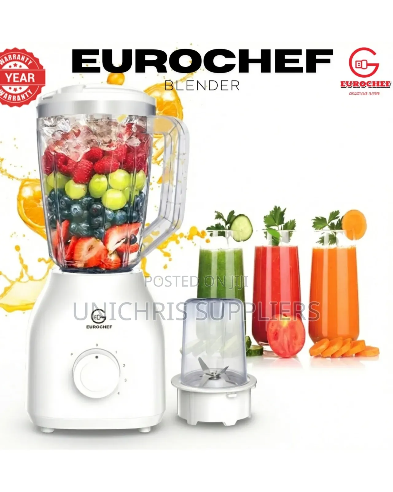 Eurochef 2 in 1 Blender