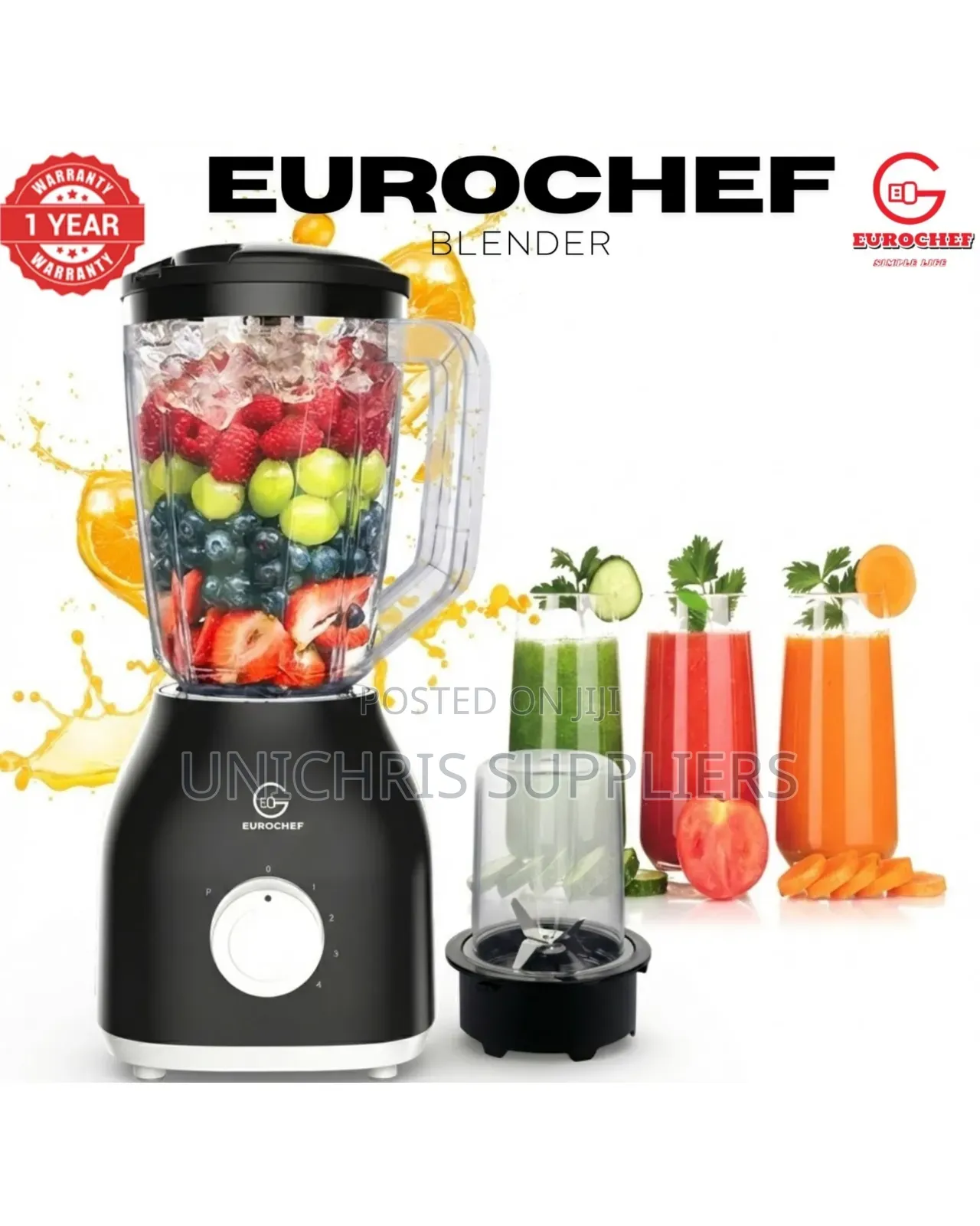 Eurochef 2 in 1 Blender