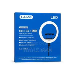 22 Inch LED RingLight With 3 Phone Holders Big Fill Light. LJJ-56