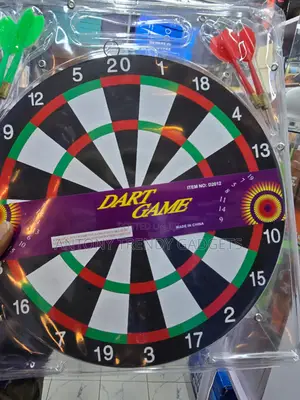 17 Inch Dart Board Game Set With 6 Darts Double Sided
