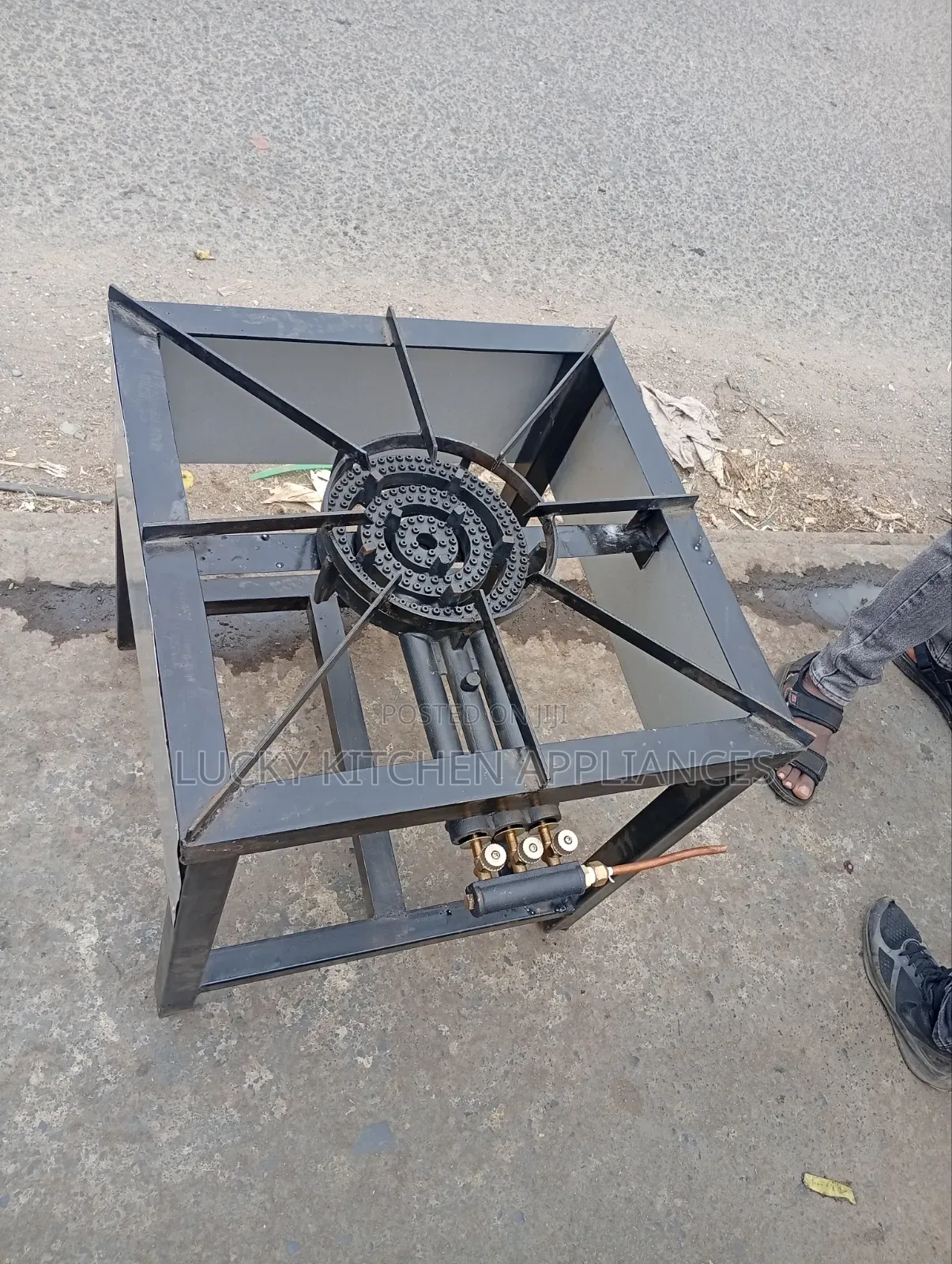 Heavy Duty Mild Steel Three Rings Burner.