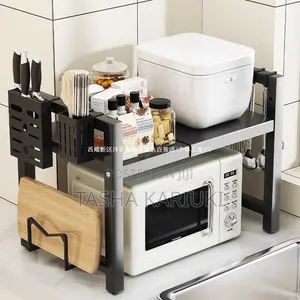 Metallic Microwave Stand _ Single