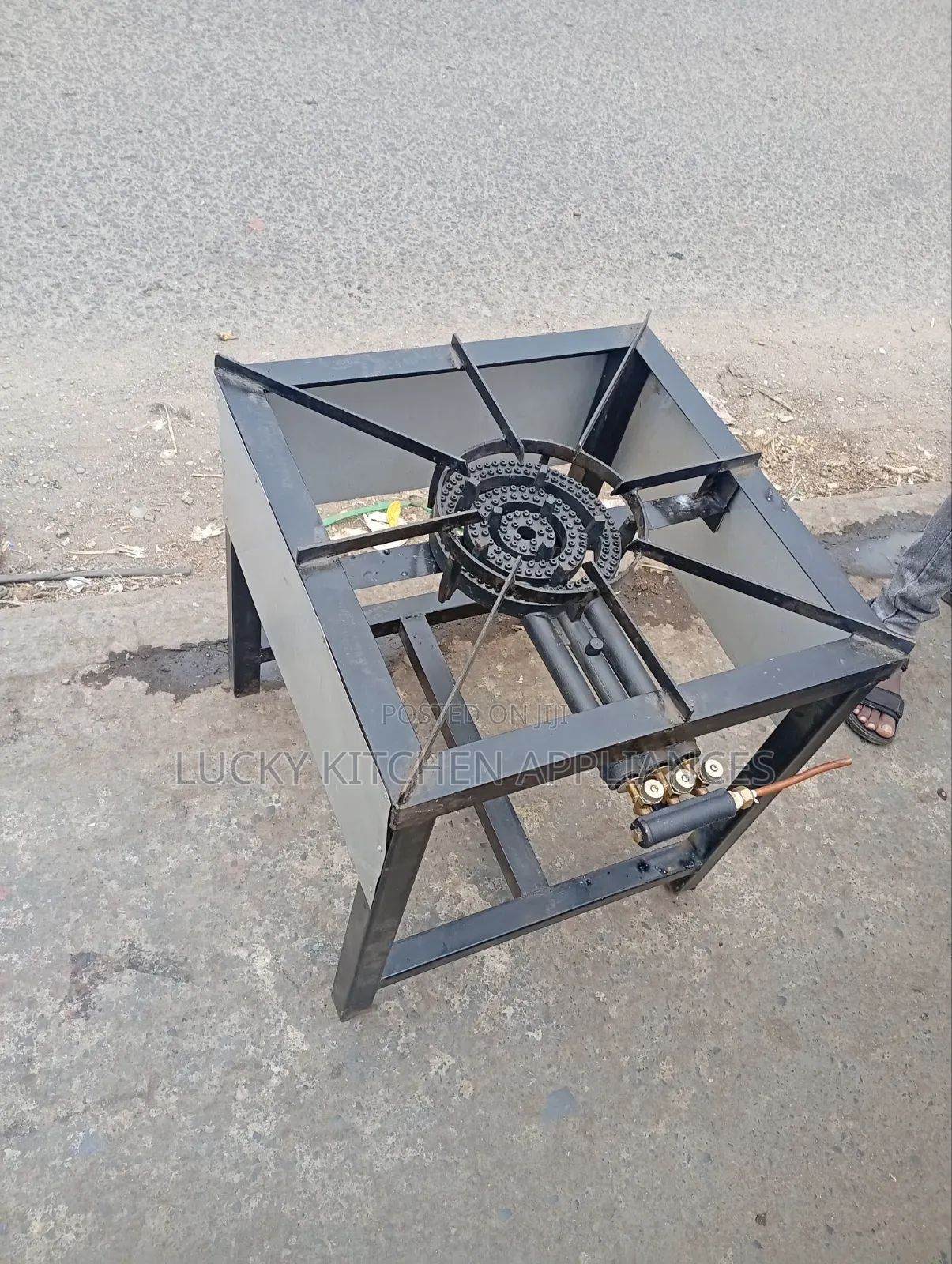 High Pressure Three Rings Burner.