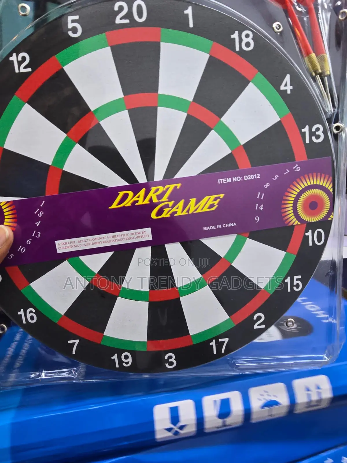 17 Inch Professional Dart Board Set With 6 Steel Tip Darts