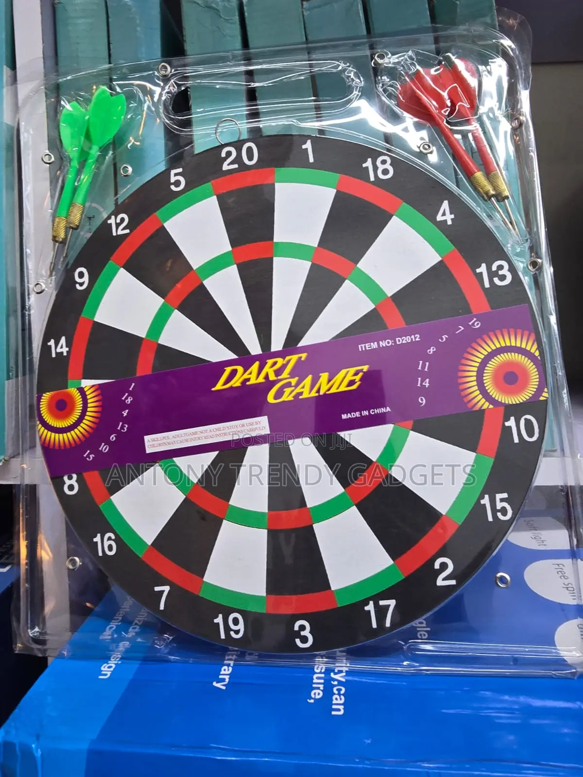 17 Inch Professional Dart Board Set With 6 Steel Tip Darts