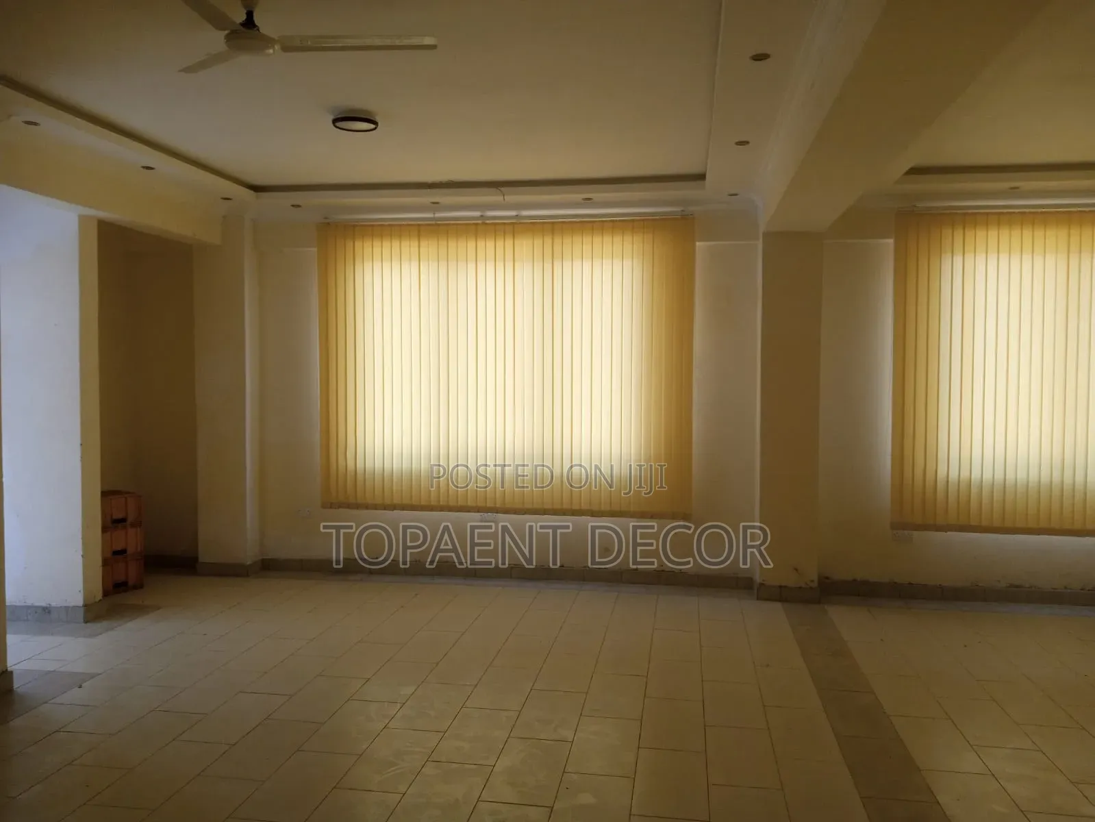 Yellow Colour Office Vertical Blinds