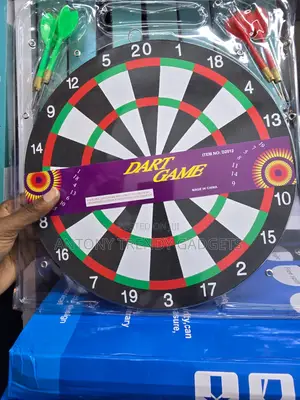 Double-Sided 17 Inch Dart Board Game for Home Office
