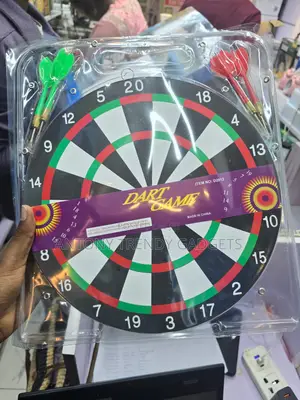 Double-Sided 17 Inch Dart Board Game for Home Office