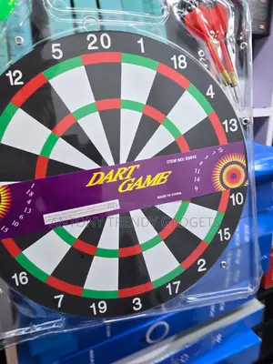 17 Inch Dart Board With 6 Darts Indoor Outdoor Game Set