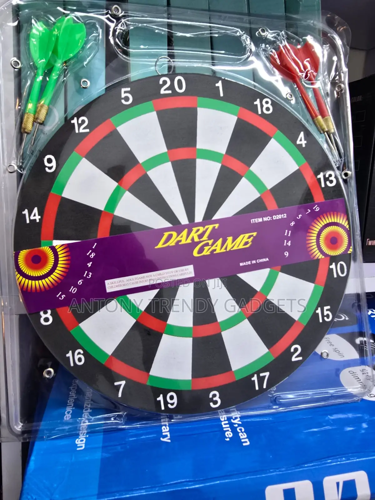 17-Inch Double-Sided Dart Board Set