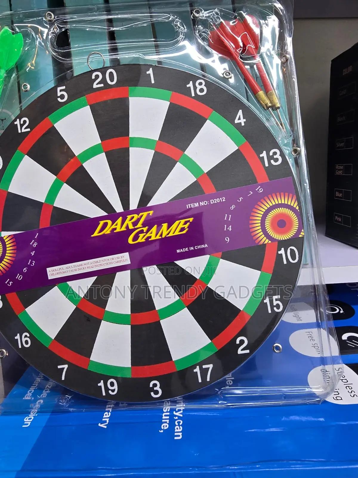 17-Inch Double-Sided Dart Board Set