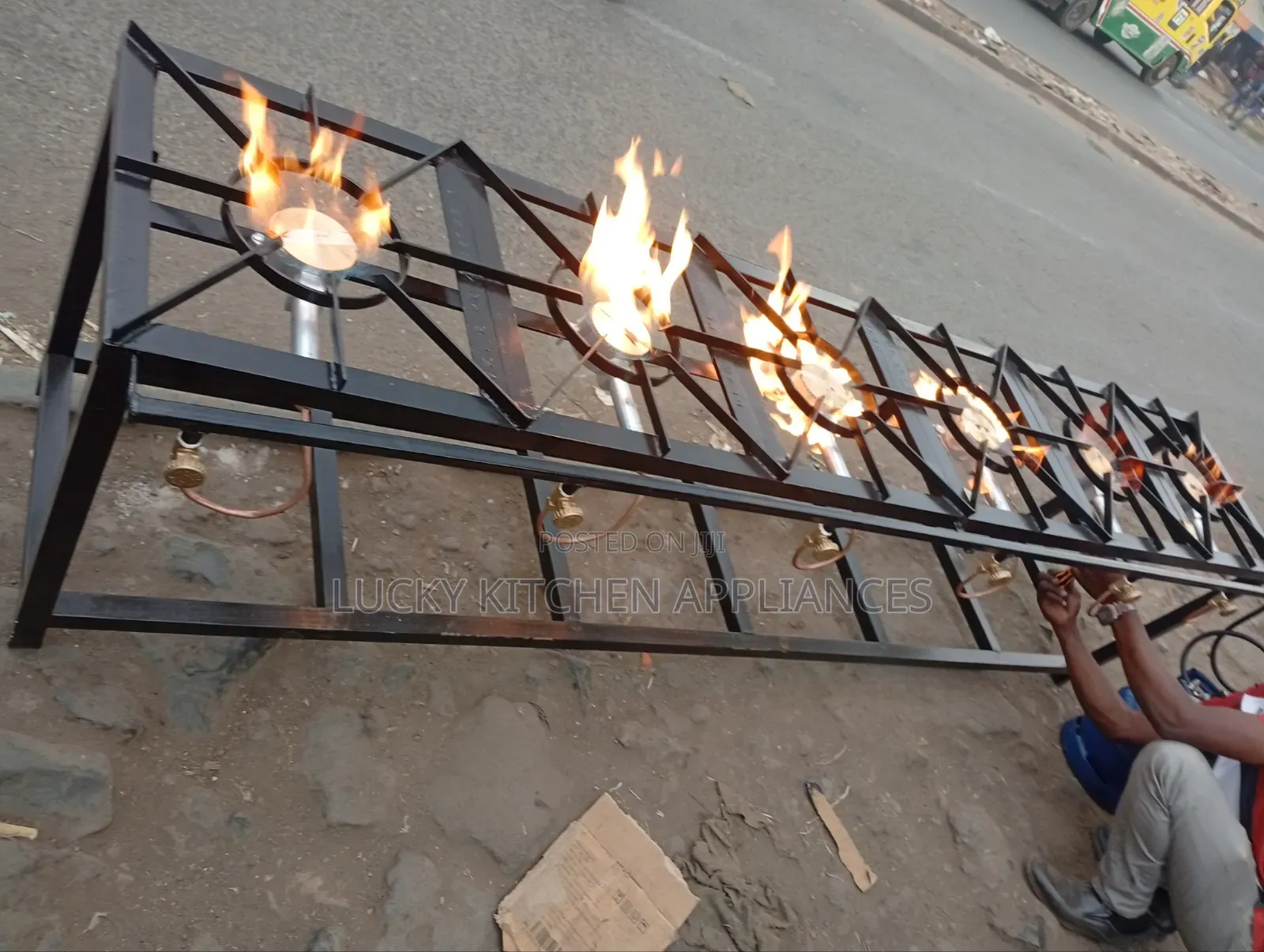 High Pressure Mild Steel Six Burner.
