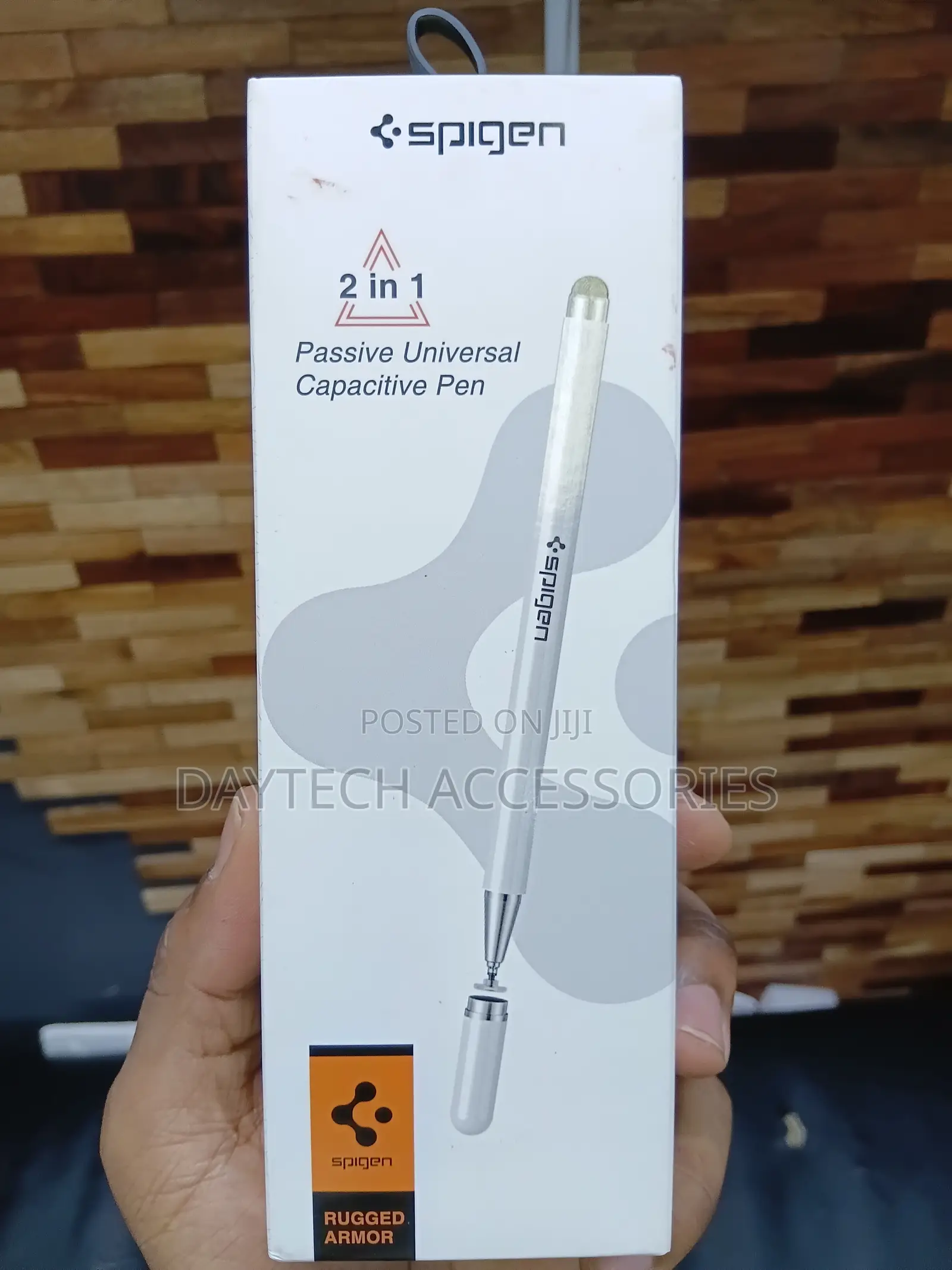 Spigen 2-in-1 Passive Universal Capacitive Pen in White.