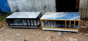 Metal and Marble Top Coffee Table