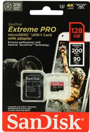 SanDisk Extreme Pro | 128GB microSDXC 200mb/S Read V30 Video Speed