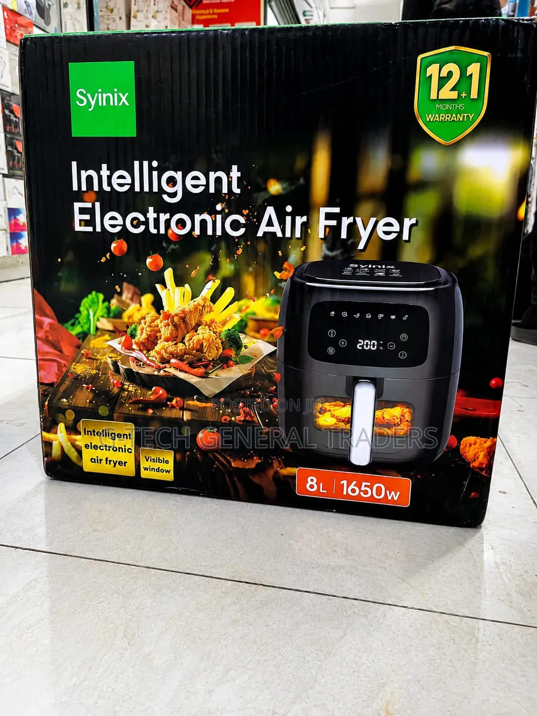 Syinix 8l Extra Large Capacity Digital Air Fryer (1 Year Warranty)