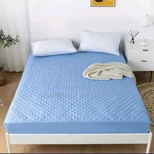6 by 6 Sky Blue Invisible Defence Waterproof Mattress Protectors