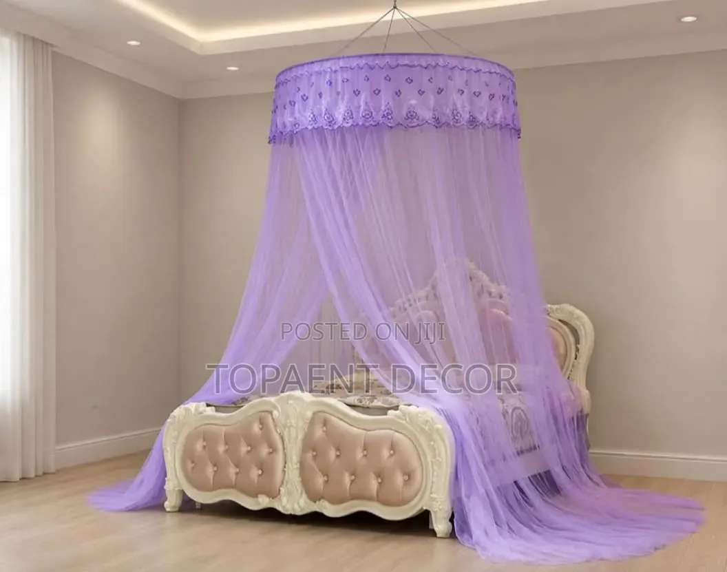 Round Queen Purple Round Net