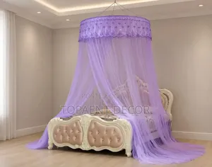 Round Queen Purple Round Net