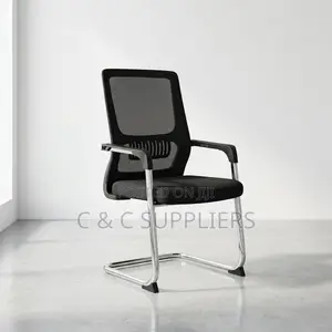Ergonomic Mesh Guest Chair With Armrest
