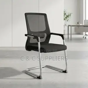 Ergonomic Mesh Guest Chair With Armrest