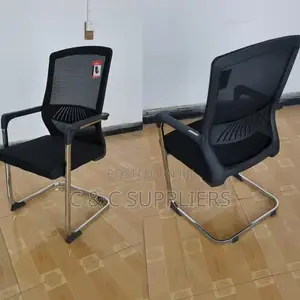 Ergonomic Mesh Guest Chair With Armrest