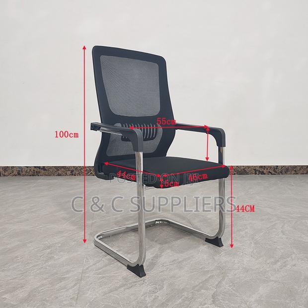 Ergonomic Mesh Guest Chair With Armrest - thumbnail 5