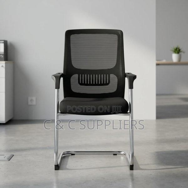 Ergonomic Mesh Guest Chair With Armrest - thumbnail 6
